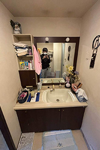 一宮市 H様邸-洗面リフォーム施工前02