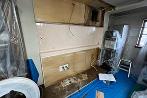 門真市 H様邸-キッチンリフォーム施工中01