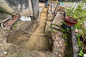 日進市 R様邸-エクステリアリフォーム施工中01