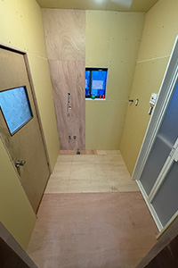 春日井市 N様邸-バスルームリフォーム, 洗面リフォーム施工中02
