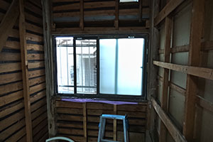 川口市 B様邸-洗面リフォーム施工中01