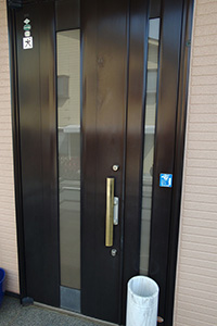 草加市 W様邸-玄関ドアリフォーム施工前01