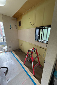 川口市 H様邸-キッチンリフォーム施工中01