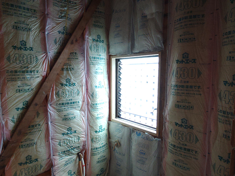 川口市 T様邸-バスルームリフォーム, 断熱リフォーム施工中02