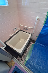 横浜市青葉区 T様邸-バスルームリフォーム施工中02