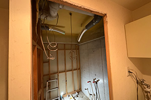 神戸市西区 F様邸-バスルームリフォーム施工中03