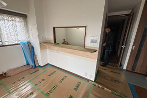 神戸市垂水区 K様邸-キッチンリフォーム施工中04