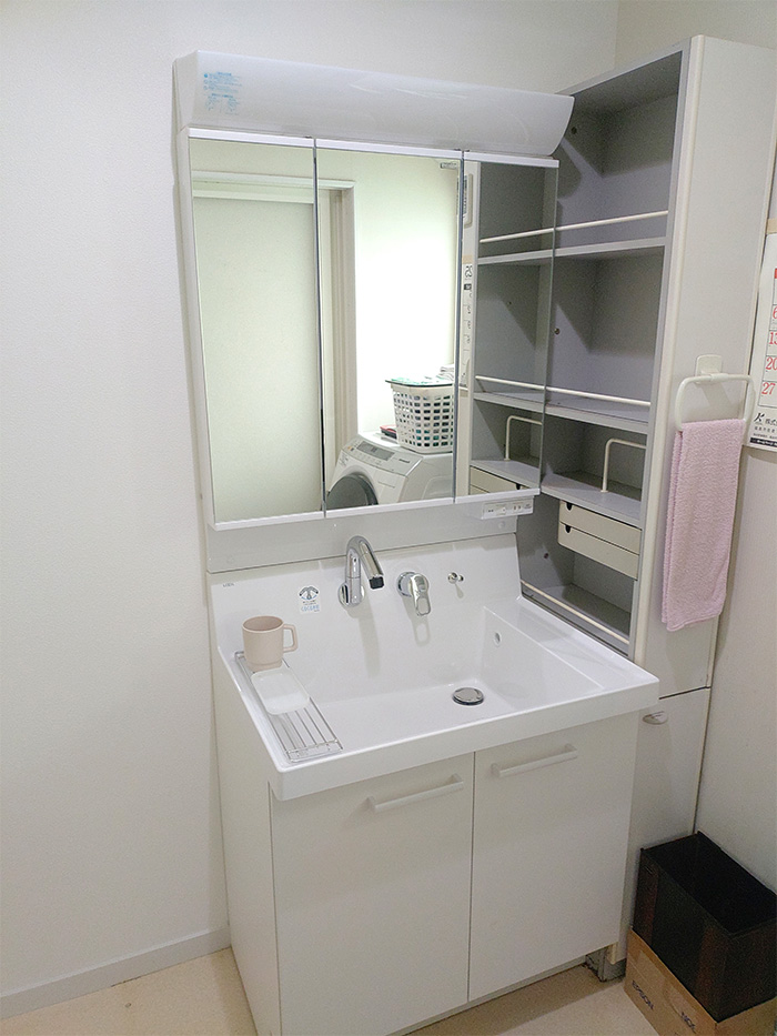 郡山市 I様邸-洗面リフォーム施工後01