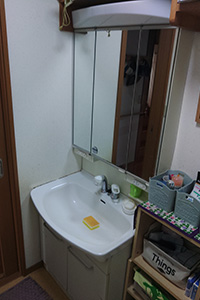 郡山市 O様邸-洗面リフォーム施工前01