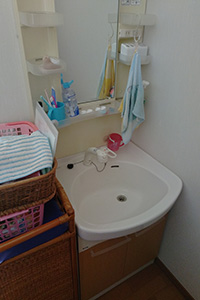 郡山市 S様邸-洗面リフォーム施工前01