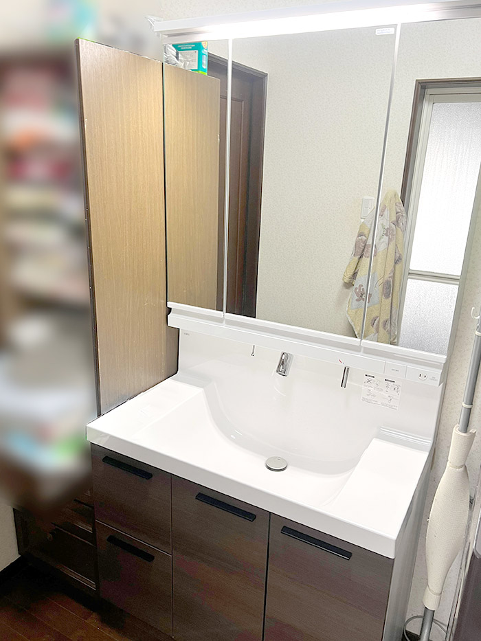 本宮市 W様邸-洗面リフォーム施工後01