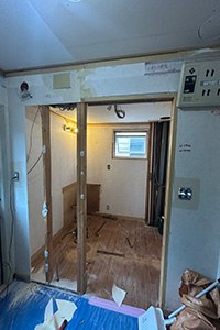 倉敷市 S様邸-洗面リフォーム施工中01