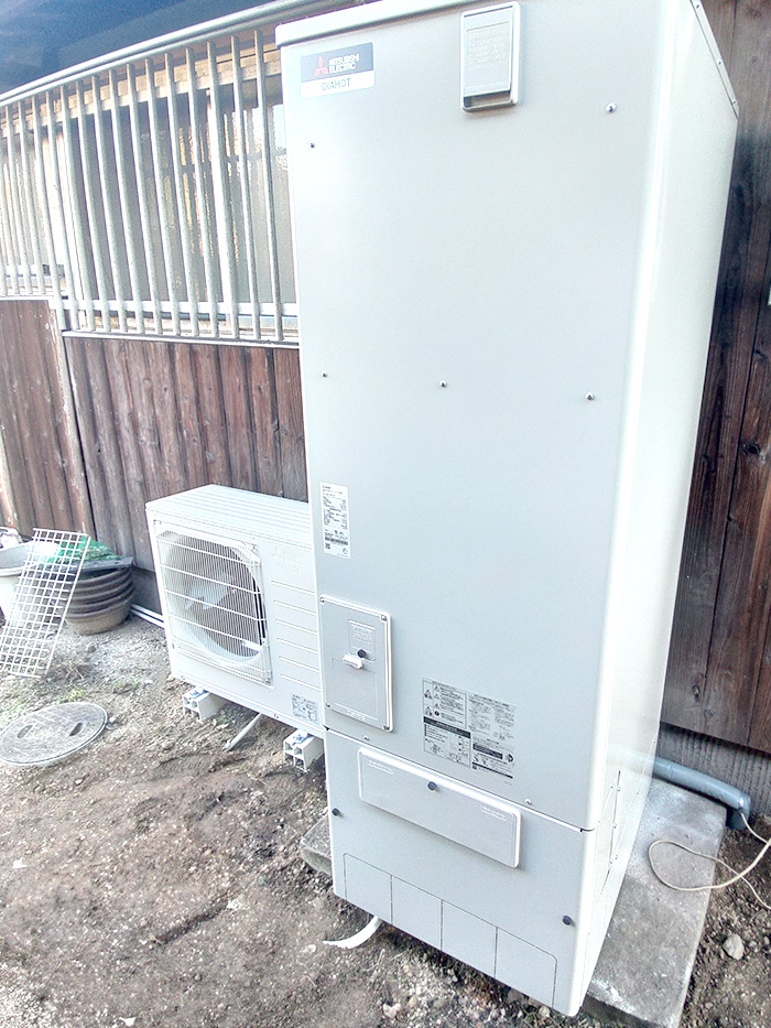 倉敷市 A様邸-給湯器・エコキュート交換施工後02