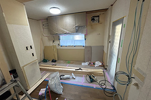 総社市 N様邸-キッチンリフォーム施工中01