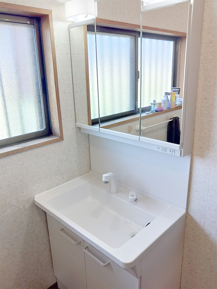 鳥栖市 M様邸-洗面リフォーム施工後01