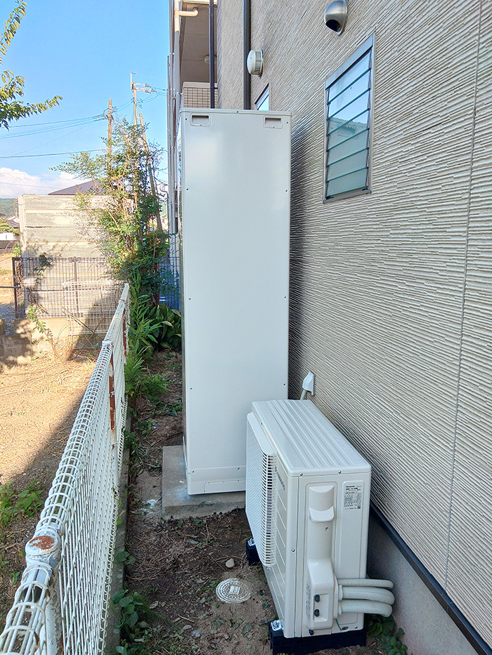 久留米市 H様邸-給湯器・エコキュート交換施工後02