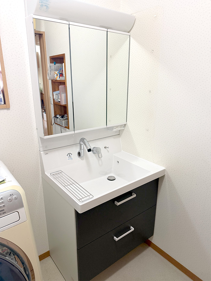 高崎市 S様邸-洗面リフォーム施工後01