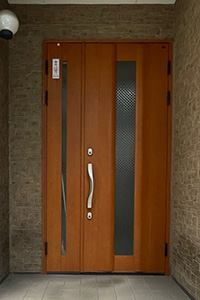 名古屋市西区 H様邸-エクステリアリフォーム, 玄関ドアリフォーム施工前01