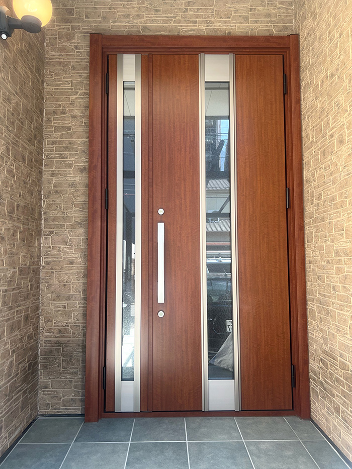 名古屋市西区 H様邸-エクステリアリフォーム, 玄関ドアリフォーム施工後03