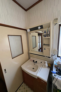 豊明市 S様邸-バスルームリフォーム, 洗面リフォーム施工前02