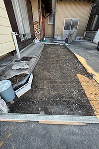 名古屋市中川区 M様邸-エクステリアリフォーム施工中02