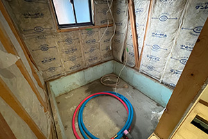 仙台市太白区 T様邸-バスルームリフォーム施工中01