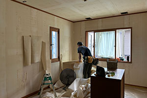 新潟市東区 I様邸-内装リフォーム施工中01