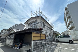 新潟市中央区 O様邸-外壁・屋根リフォーム施工中01