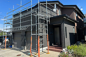 新潟市東区 A様邸-外壁・屋根リフォーム施工中01