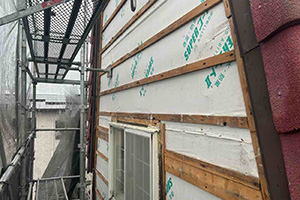 新潟市北区 T様邸-外壁・屋根リフォーム施工中03