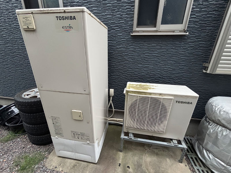 新潟市西区 I様邸-給湯器・エコキュート交換施工前01