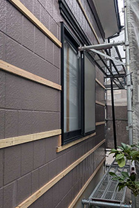 新潟市東区 A様邸-外壁・屋根リフォーム施工中02