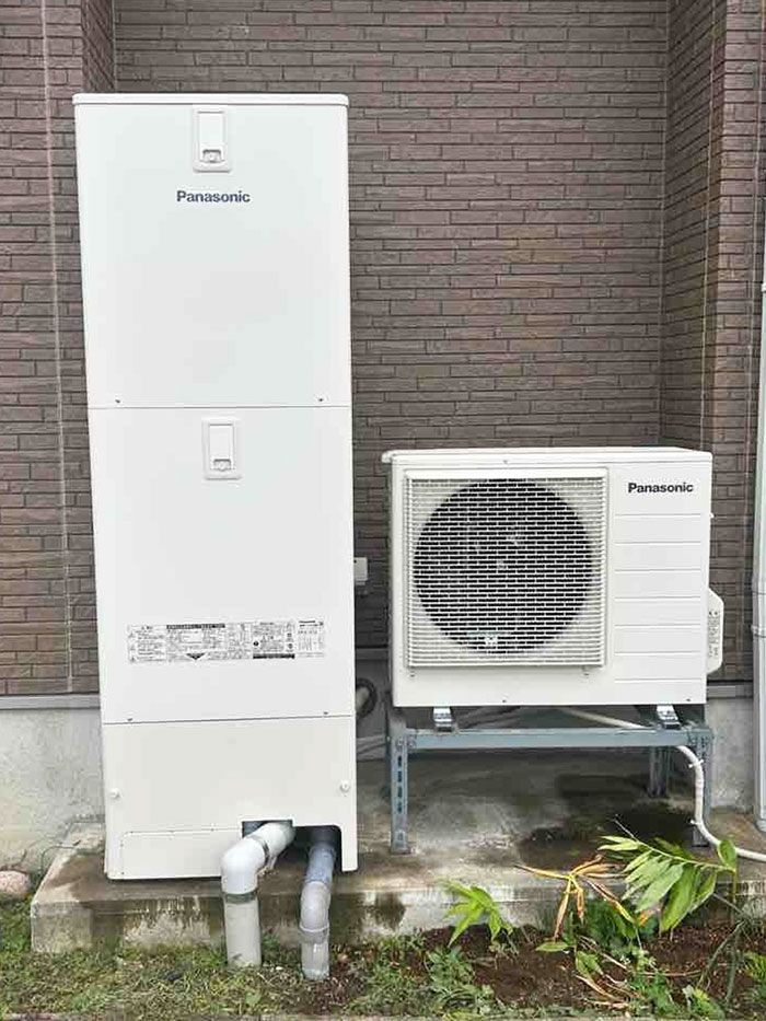 新潟市東区 I様邸-給湯器・エコキュート交換施工後01