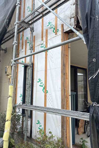 新潟市東区 M様邸-外壁・屋根リフォーム施工中06