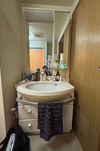 芦屋市 U様邸-洗面リフォーム施工前02