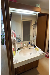 西宮市 H様邸-洗面リフォーム施工前01