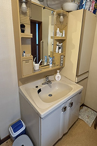 西宮市 N様邸-洗面リフォーム施工前01