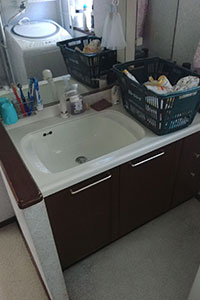 豊田市 T様邸-洗面リフォーム施工前01