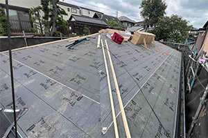 さいたま市南区 U様邸-外壁・屋根リフォーム施工中01