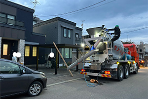 札幌市白石区 K様邸-エクステリアリフォーム施工中03