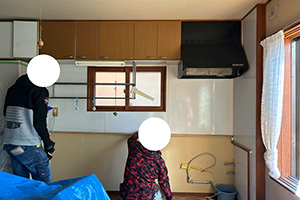 札幌市豊平区 S様邸-キッチンリフォーム施工中01