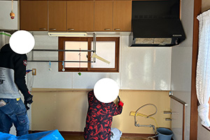 札幌市豊平区 S様邸-キッチンリフォーム施工中03