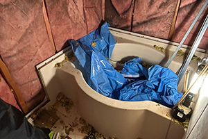 札幌市南区 K様邸-バスルームリフォーム施工中01