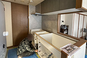 札幌市北区 K様邸-バスルームリフォーム施工中03