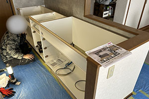 札幌市北区 K様邸-バスルームリフォーム施工中04