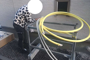 札幌市厚別区 K様邸-給湯器・エコキュート交換施工中03