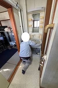 札幌市南区 A様邸-洗面リフォーム施工中05