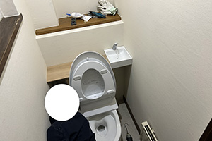 札幌市清田区 K様邸-トイレリフォーム施工中02