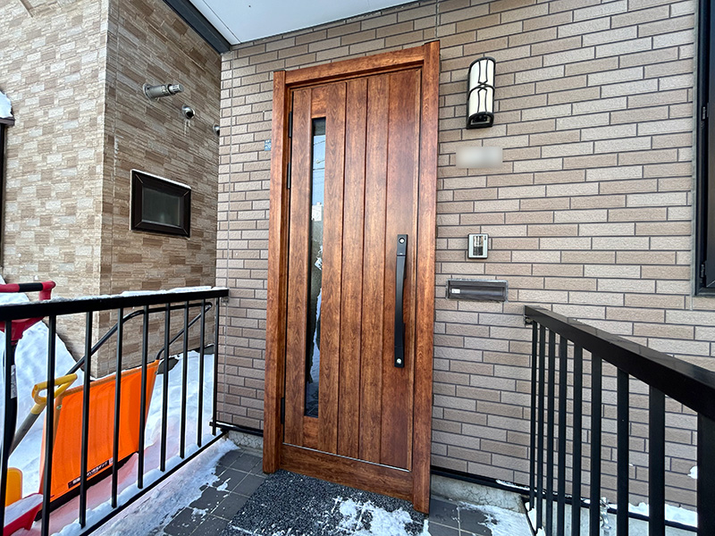 札幌市清田区 N様邸-玄関ドアリフォーム施工後06