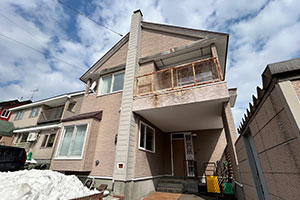 札幌市清田区 A様邸-外壁・屋根リフォーム施工前01